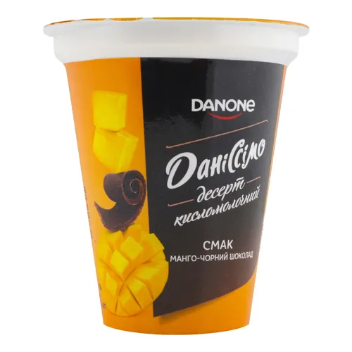 Десерт 5.4% кисломолочний Манго-чорний шоколад Даніссімо ст 270г