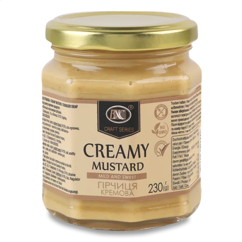 Гірчиця Кремова Вищого Ґатунку, С/Б 230г