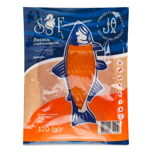 Лосось Сиров'ялений Silver Food, Вищого Ґатунку, 120г