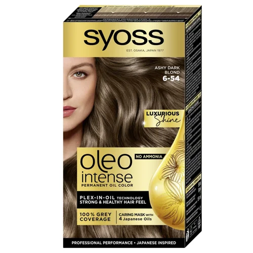Фарба для волосся Syoss Oleo Intense 6-54 холодний темно-русявий