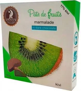 Мармелад SHOUD'E Pate de Fruits Киви в шоколаді 100г