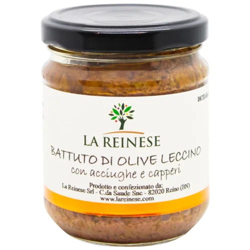 Оливки Leccino подрібнені ТМ La Reinese 180 г