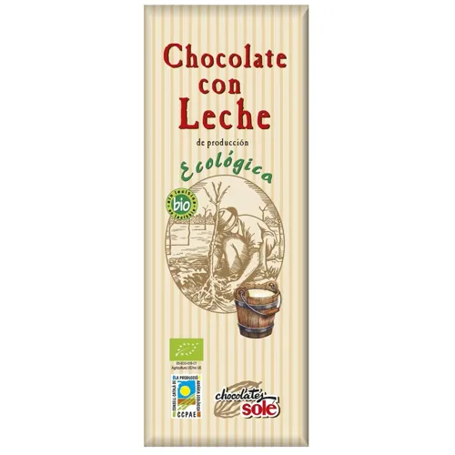 Шоколад молочний органічний Chocolates Sole 25г