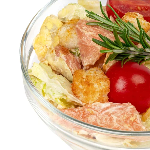 Салат Цезар з лососем