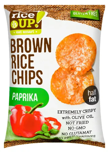 RICEUP РИС.ЧІПСИ 60Г ПАПРИКА