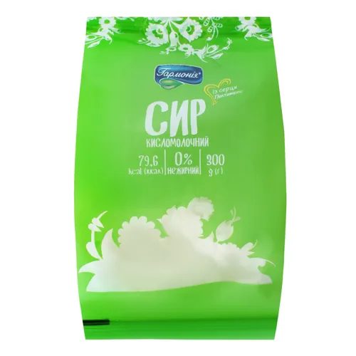 Сир кисломолочний 0% нежирний Гармонія м/у 300г