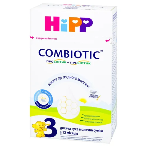 Суміш молочна суха Hipp Combiotic 3 для дітей з 12 місяців 500г