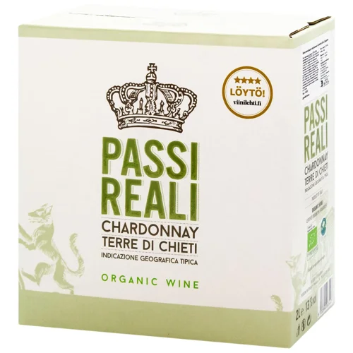 Вино Passi Reali Chardonnay напівсухе біле 13% 2л