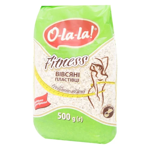 Пластівці вівсяні O-La-La Fitness миттєвого приготування 500г