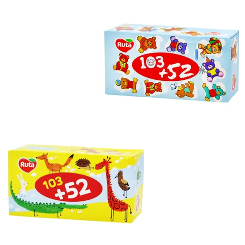 Серветки косметичні Ruta Kids 155шт