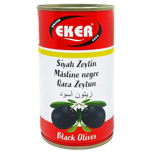 Оливки Eker Olives 400мл чорні цілі з/б И003 (Туреччина)