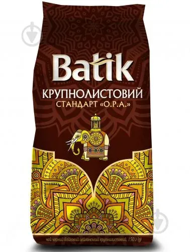Чай Batik OPA крупний лист чорний, 150г