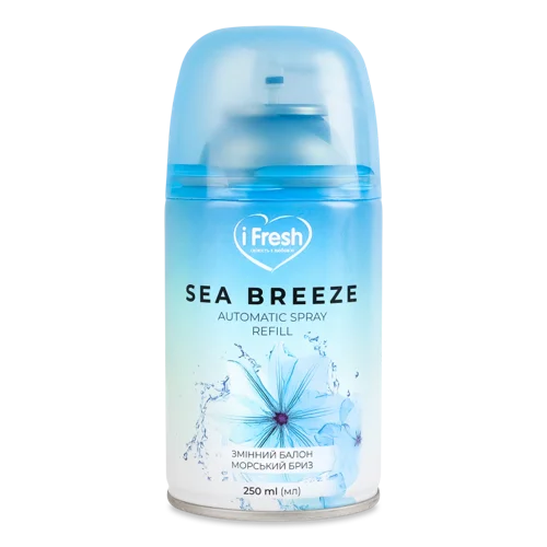 Балон Змінний Аерозольний Для Автоматичного Освіжувача Повітря Sea Breeze iFresh, 250мл
