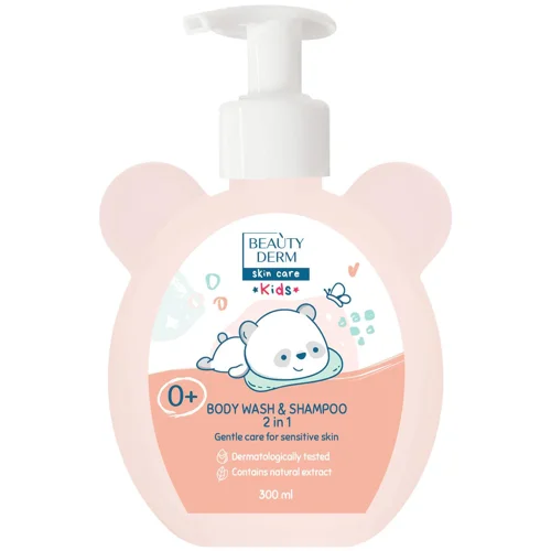 Гель-шампунь Beauty Derm Kids для немовлят 2в1 300мл