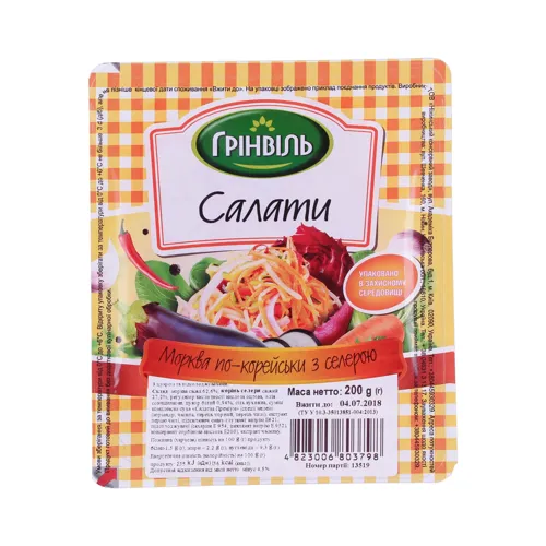 Салат Морква по-корейськи з селерою Грінвіль п/у 200г