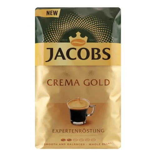 Кава Jacobs Crema Gold в зернах 1кг