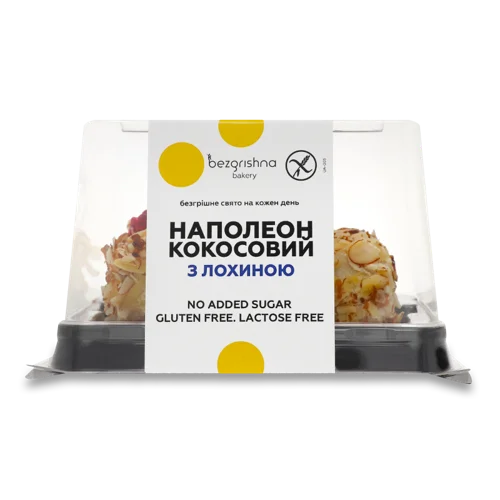 Торт Наполеон З Лохиною Кокосовий Вищого Ґатунку, п/у 300г