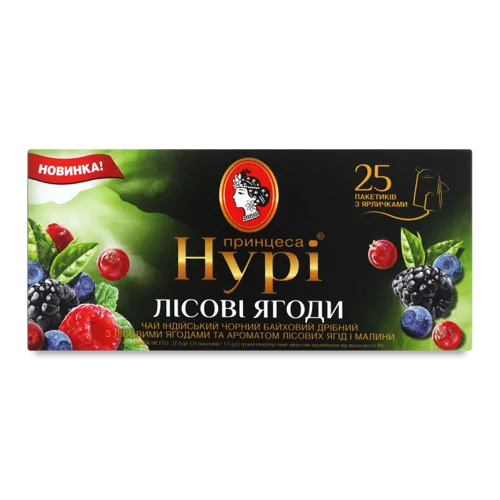 Лісові Ягоди, Вищого Ґатунку, Пакет 1.5г Х 25шт Х 24п, Принцеса Нури