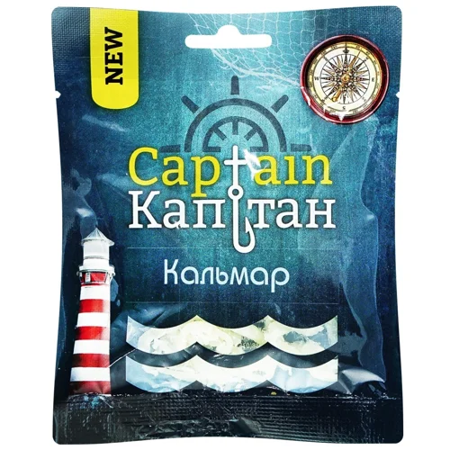 Кальмар Капітан сушений шинкований 18г