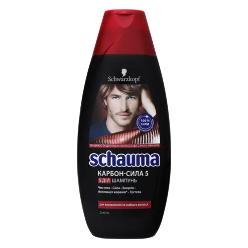 Шампунь SCHAUMA Сила Карбону, В/ґ, 400 мл