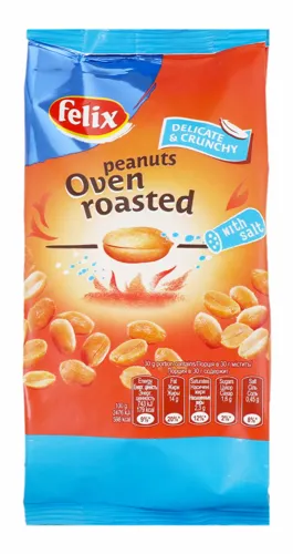 Арахіс Felix подвійного обсмаження в печі солоний 180г