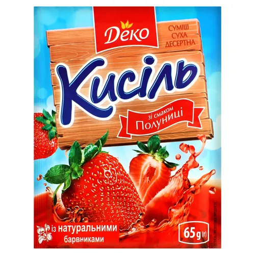 Кисіль Полуниця Деко м/у 65г
