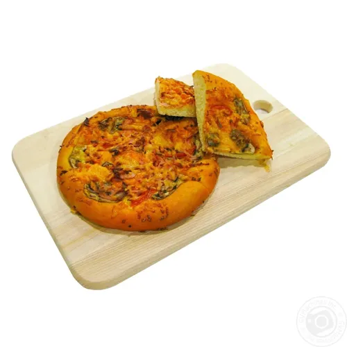 Піца міні з ковбасою та грибами