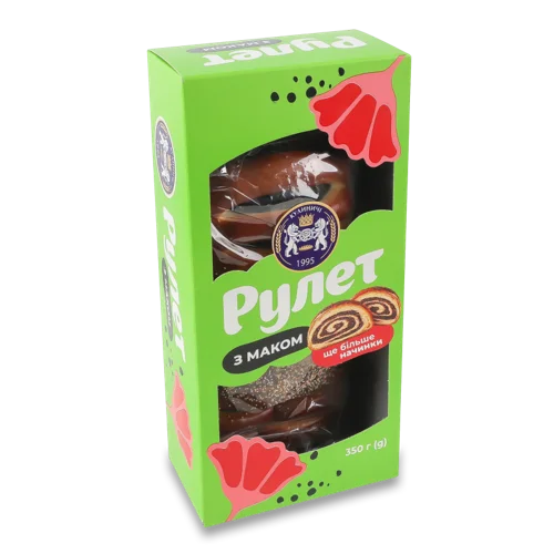 Булка Рулет З Маком В/К Кулиничі 350г