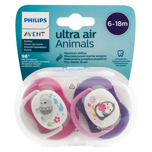 Пустушка Philips Avent Animal 6-18 місяців 2шт