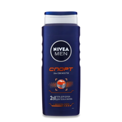 Гель для Душу 2в1 Sport Nivea Men, Пластикова Пляшка 500мл