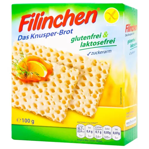Хлібці Filinchen без глютену і лактози 100г