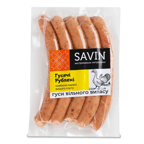 Ковбаски Варені Гусячі Рублені Savin, кг