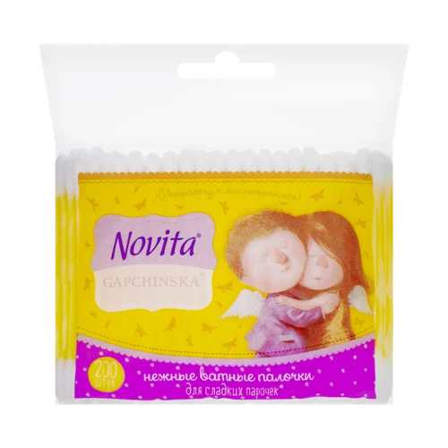 Ватні Палички Novita Gapchinska Вищого Ґатунку 200шт х6
