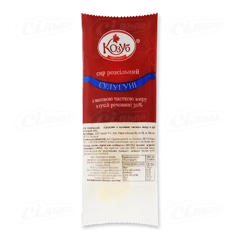 Сир Козуб продукт Сулугуні косичка 30%, кг