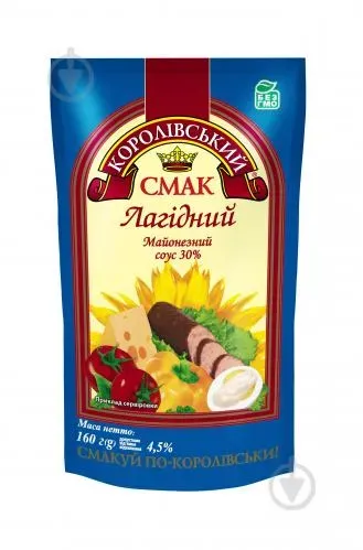 Соус майонезний Королівський смак До посту 30% 160г
