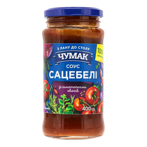 Соус зі шматочками овочів Сацебелі Чумак с/б 400г
