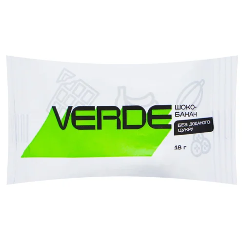 Цукерка Verde Шоко-банан без цукру 18г