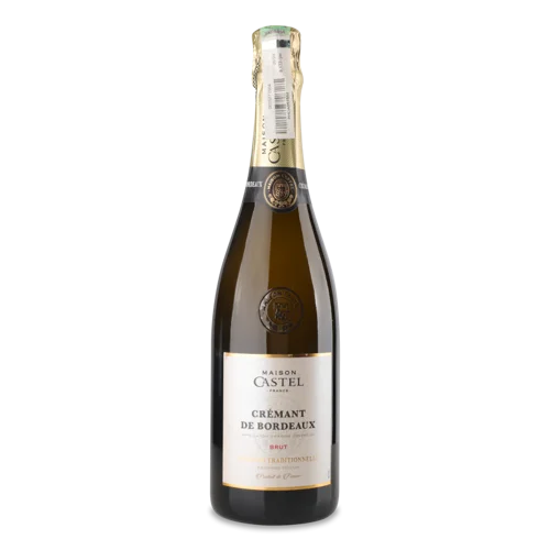 Вино ігристе біле брют AOC Cremant de Bordeaux Maison Castel 0.75л 11.5%