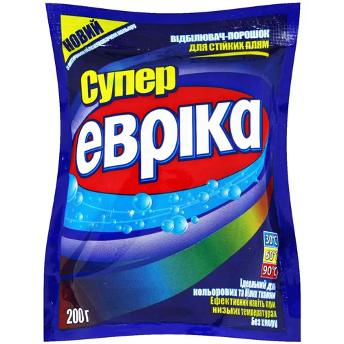 Засіб Евріка відбілюючий з активним киснем 200г