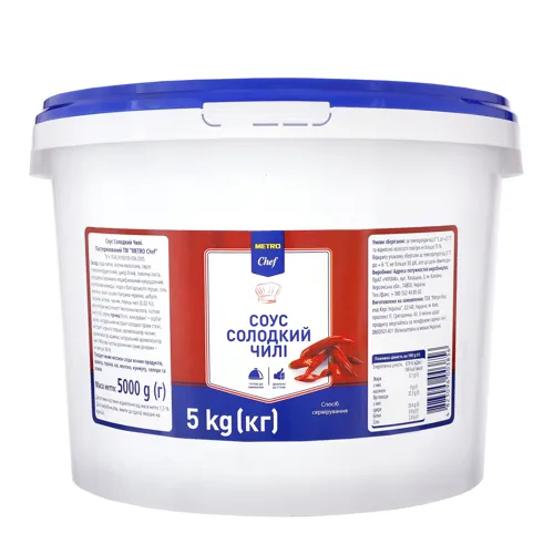 Соус солодкий чилі Metro Chef відро 5кг