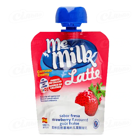 Йогурт MeMilk Latte полуниця 2%, 90г