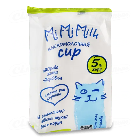 Сир кисломолоний MiMiMilk 5%, 185г