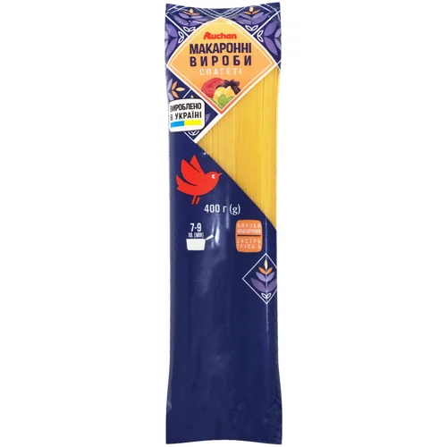 Макаронні вироби Auchan спагеті 400г