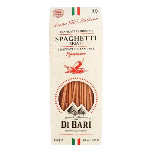 Вироби макаронні з перцем чилі Spaghetti Rigati Di Bari 250г