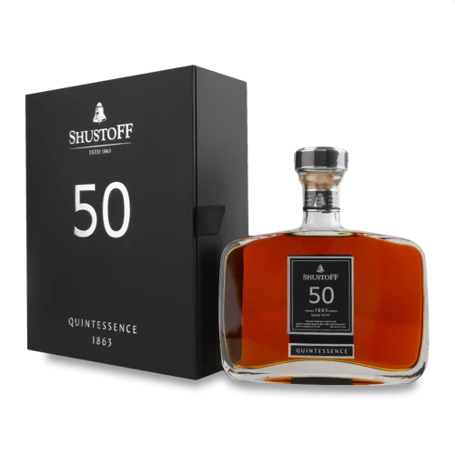 Коньяк Вищого Ґатунку 50 Років Shustoff 0.7л 43%, к/у