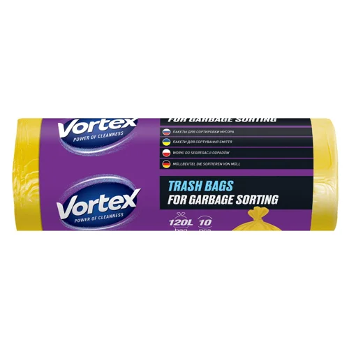 Пакети для сміття Vortex 120л 10шт