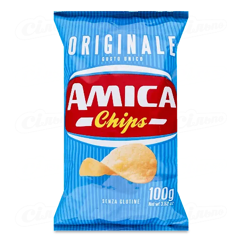 Чіпси картопляні Amica з сіллю, 100г