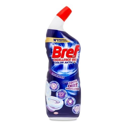 Засіб Для Чищення Унітазу Lavender Color Aktiv+ Bref, 700мл