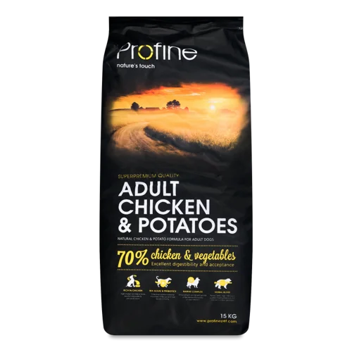 Корм сухий для дорослих собак Chicken & Potatoes Profine, м/у 15 кг