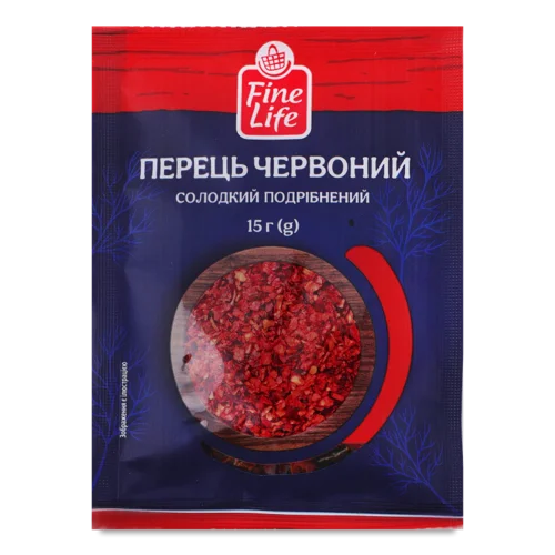Перець Червоний Солодкий Подрібнений Fine Life, м/у 15г